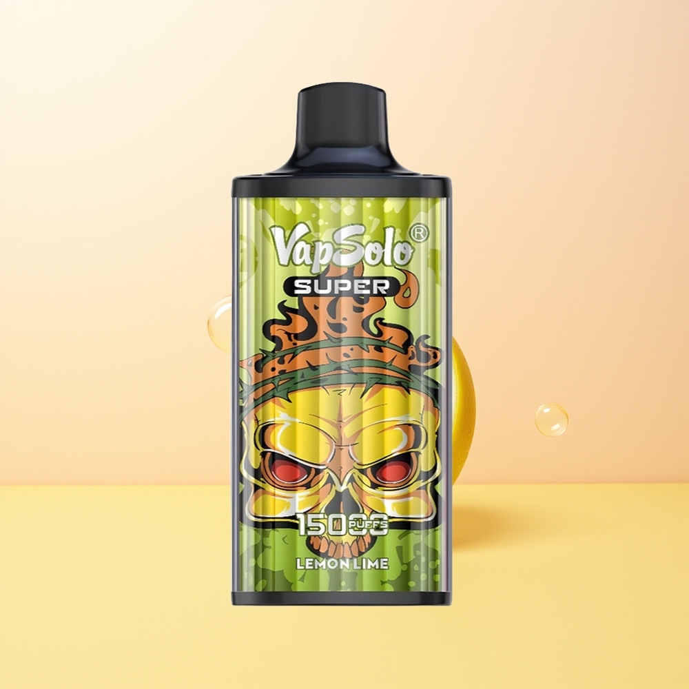 Vapsolo Super 15000 Puffs Finland Tukku Lima Sitruuna 40ml 850mAh Type-C
