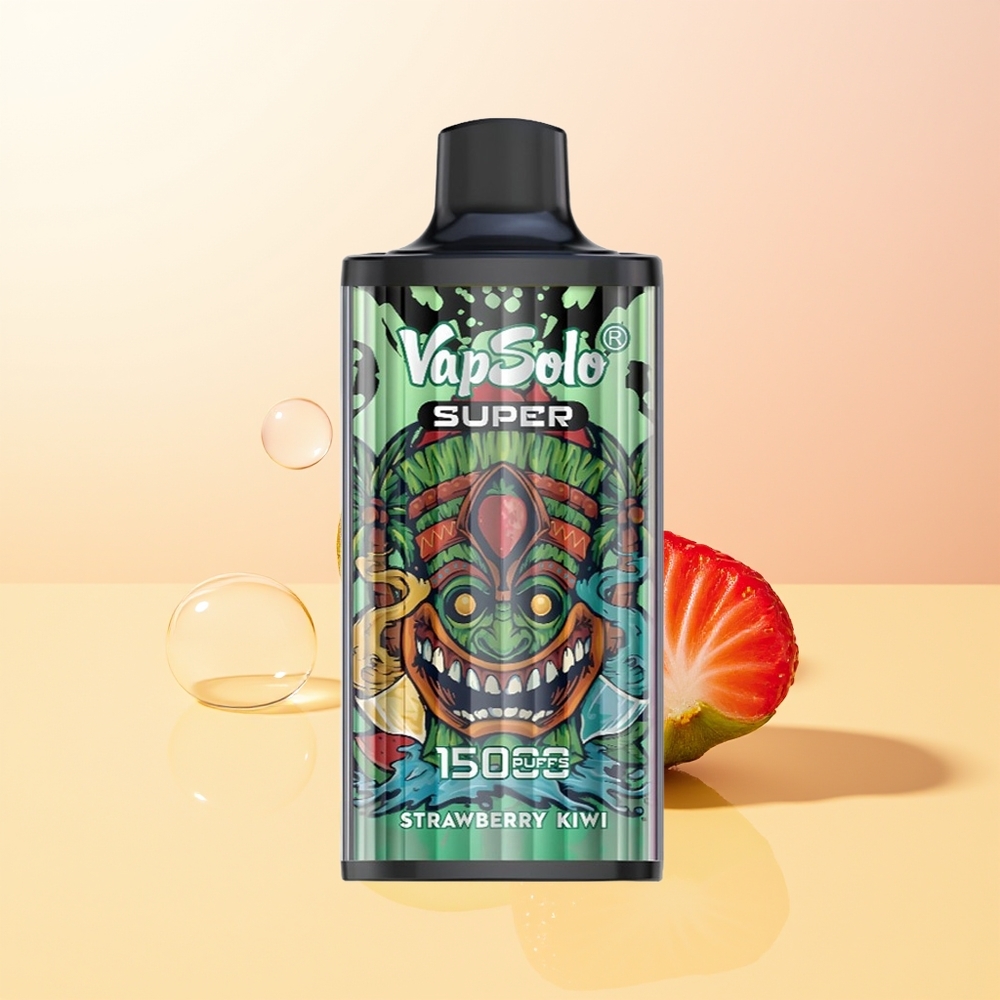 Vapsolo Super 15000 Puffs Finland Tukku Mansikka-Kiivi 40ml 850mAh Type-C