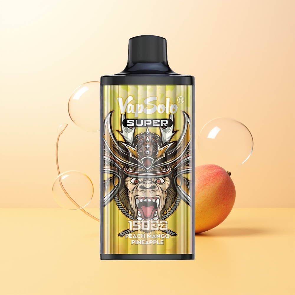 Vapsolo Super 15000 Puffs Finland Tukku Persikka Mango Ananas 40ml 850mAh Type-C Mesh