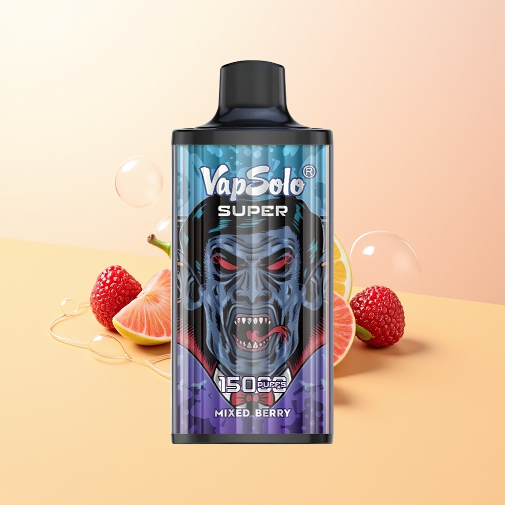 Vapsolo Super 15000 Puffs Finland Tukku Sekamarjat 40ml 850mAh Type-C