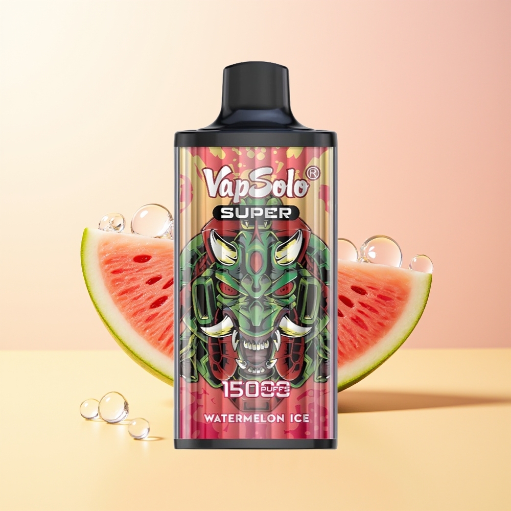 Vapsolo Super 15000 Puffs Finland Tukku Vesimeloni Jää 40ml 850mAh Type-C