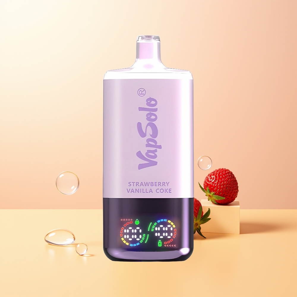 Vapsolo Triple 30000 Puffs Finland Tukku Mansikka-Vanilja-Kola 40ml 3-öljytankki Type-C