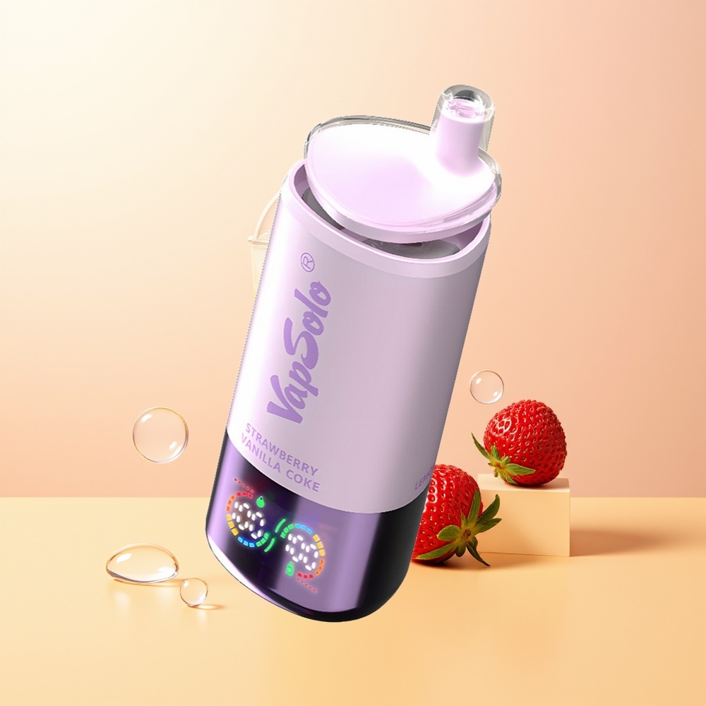 Vapsolo Triple 30000 Puffs Finland Tukku Mansikka-Vanilja-Kola 40ml 3-öljytankki Type-C