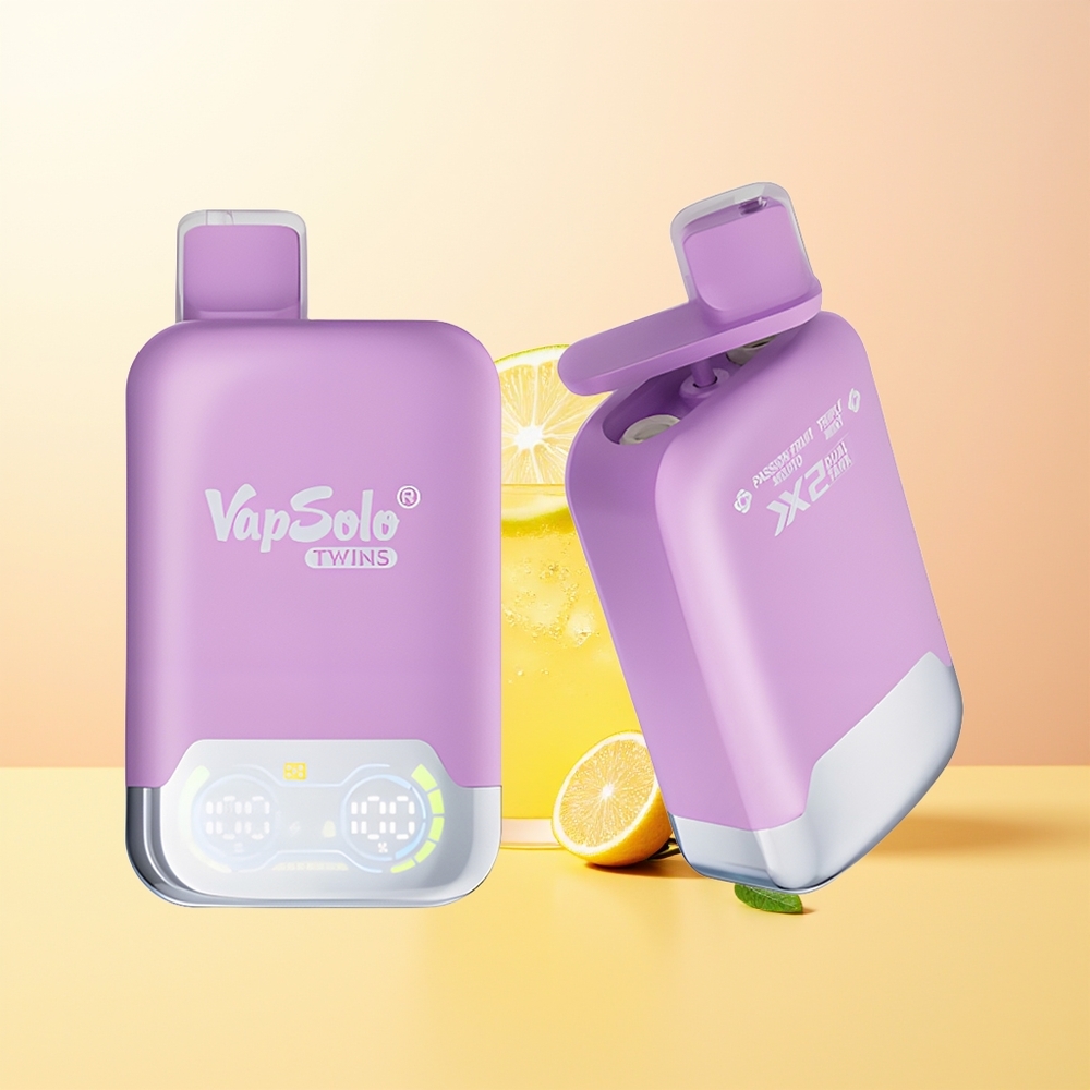 Vapsolo Twins 20000 Puffs Finland Tukku Passiohedelmä Mojito  Kolmoisminttu 40ml Type-C 2-säiliö