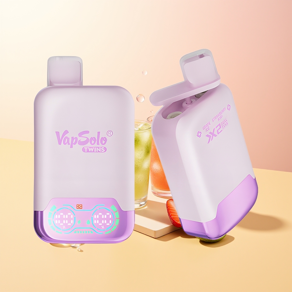 Vapsolo Twins 20000 Puffs Finland Tukku Viinijäätikkö  Mansikkakiivi 40ml 20mg/ml 50mg/ml Type-C