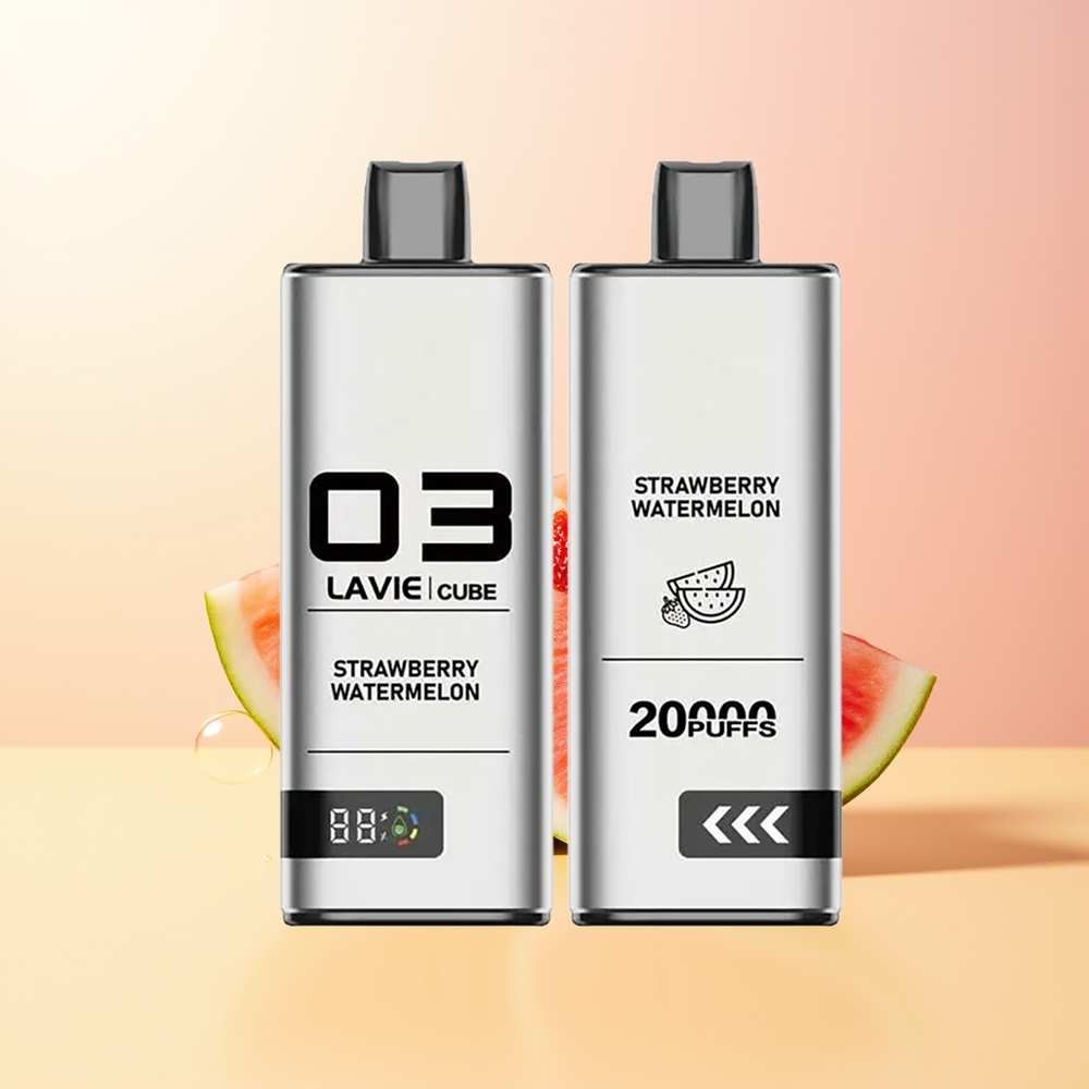 LAVIE Cube 20000 Puffs Finland Tukku Mansikka-Vesimeloni 2% Salt Nicotine 28ML Type C