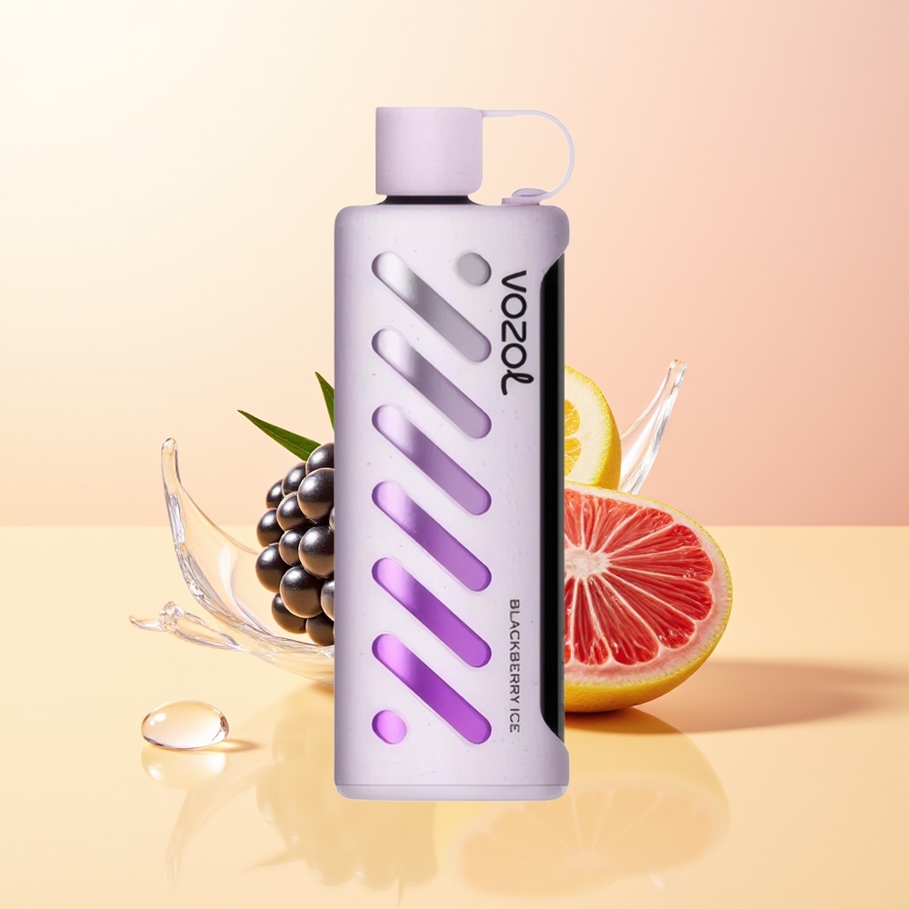VOZOL Gear Shisha 25000 Tupakka Suomi Tukku Mustikka Jää S.i.L.C Tech Dual Mesh 5mg/ml 1000mAh
