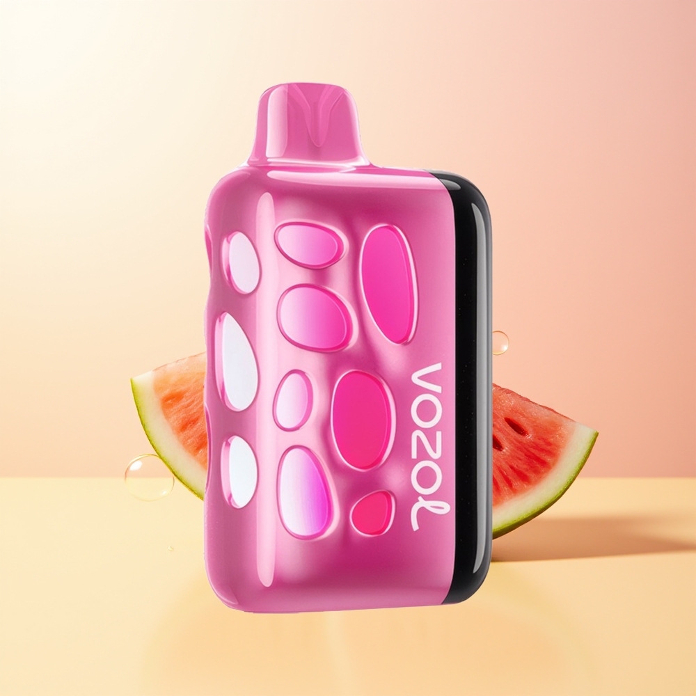VOZOL RAVE 40000 Suu Suomi Tukku Mansikka-Vesimeloni 270 asteen Hohtava Suunnittelu Beatti-Synkronoitu Juhlamoodi 20/50mg/ml Nikotiini 1000mAh Akku